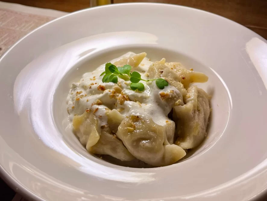 Вареники с утятиной и пряной тыквой