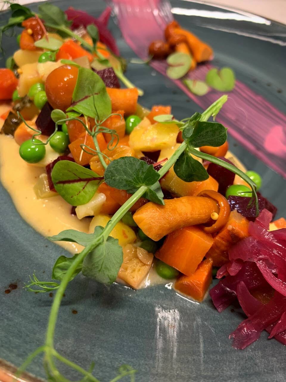 Винегрет с маринованными грибами