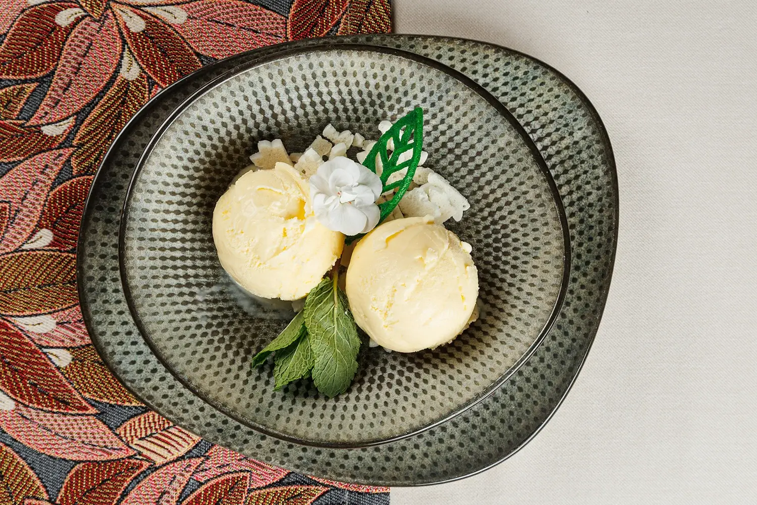 Домашнее мороженое из топлёного молока от Ресторана «Кухмистр» Домашнее мороженое из топлёного молока от Ресторана «Кухмистр»