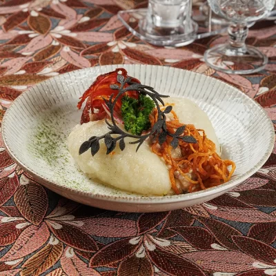 Картофельные клёцки «с душами» (белорусские «Цеппелины») с начинкой из свиного фарша от Ресторана «Кухмистр»