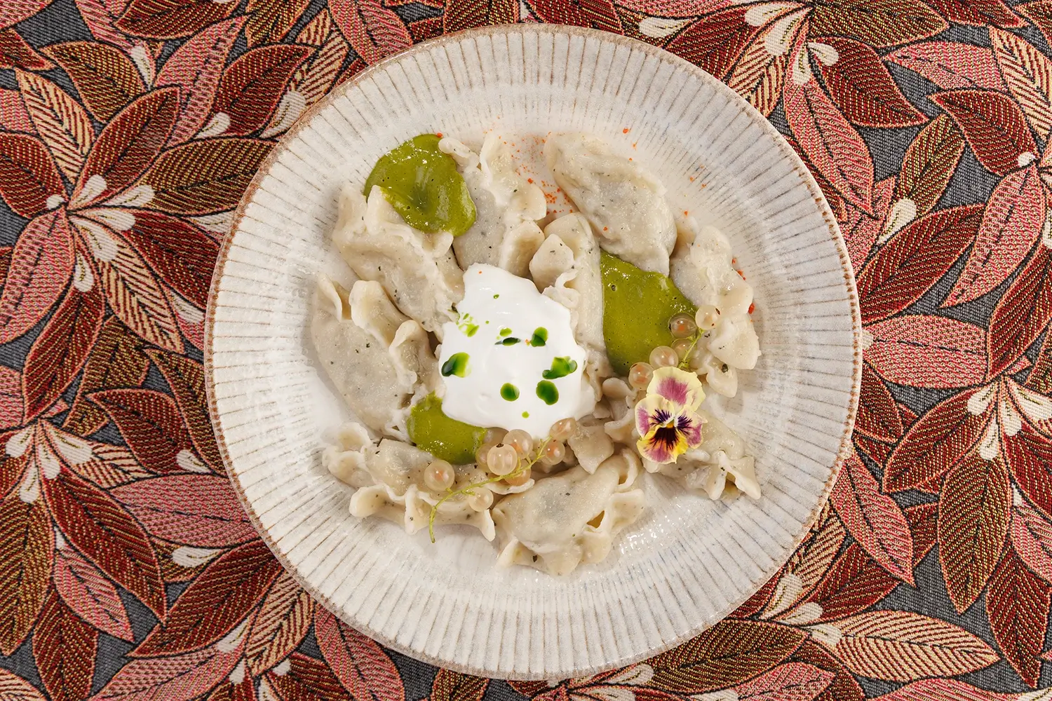 Вареники с картофелем, крапивой и творогом настоящей ручной лепки от Ресторана «Кухмистр»