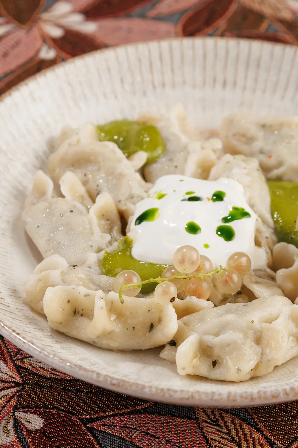 Вареники с картофелем, крапивой и творогом настоящей ручной лепки от Ресторана «Кухмистр»
